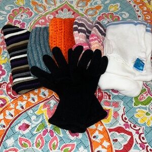 Colorful Beanies, Gloves and a Roxy Scarf